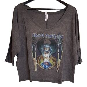 ​Iron Maiden Seventh Son Of A Seventh Son Graphic Tee Bella Dolman Grey S